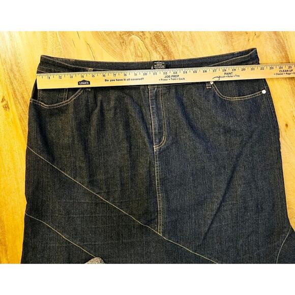 Y2K Maxi‎ Denim Skirts 20W. Destiny Platinum. Instyle. Popular. Flare bottom. - Picture 4 of 12